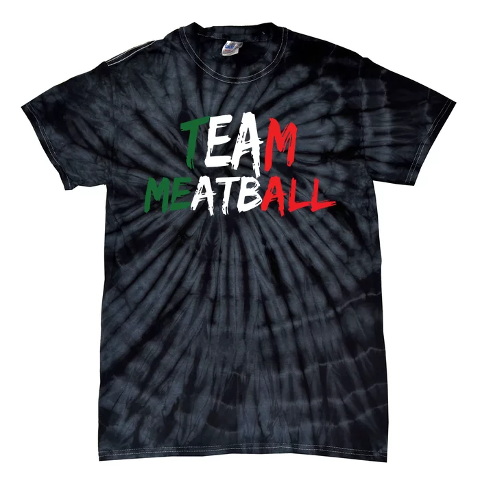 Team Meatball New Jersey Garden Nj Shore Italian Flag Vneck Tie-Dye T-Shirt