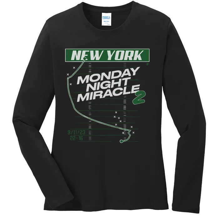 The Monday Night Miracle Ladies Long Sleeve Shirt