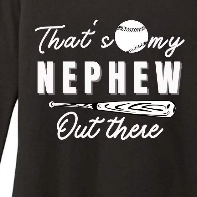 Thats My Nephew Out There Baseball Aunt Auntie Mothers Day Womens CVC Long Sleeve Shirt