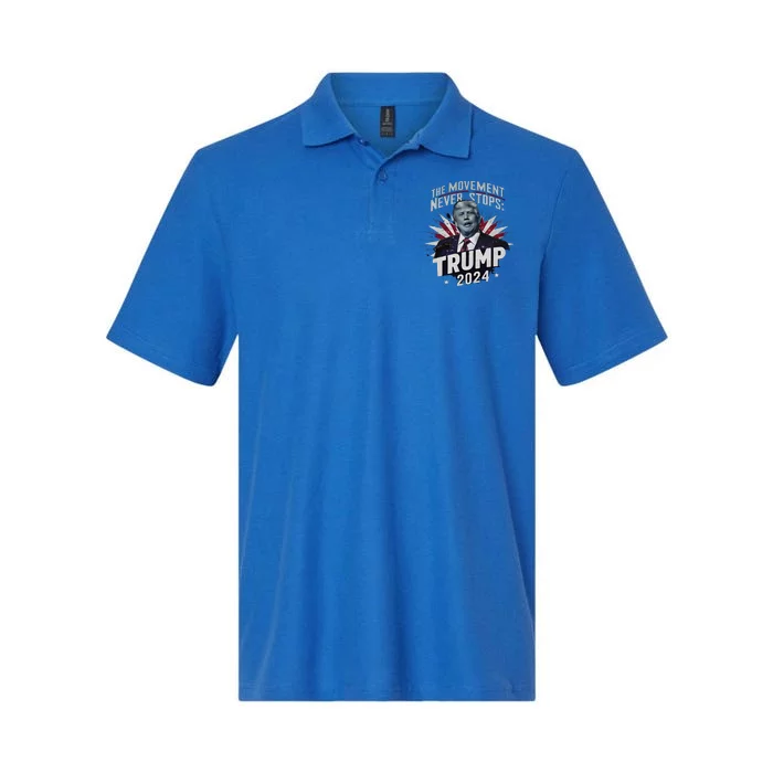 The Movement Never Stops Softstyle Adult Sport Polo