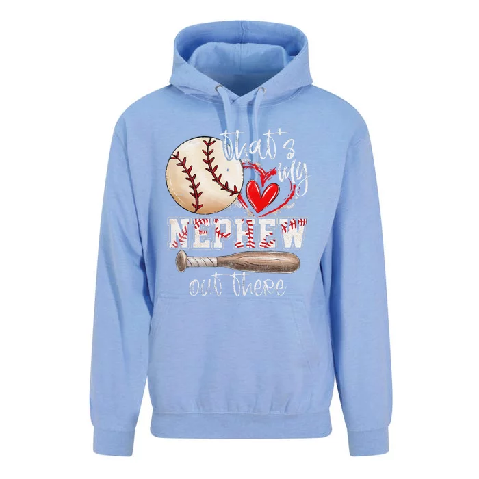 ThatS My Nephew Out There Baseball Aunt Auntie Mothers Day Unisex Surf Hoodie