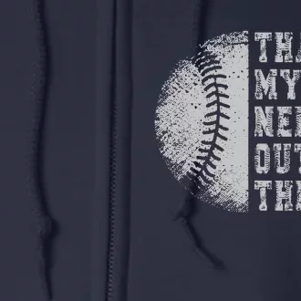 That's My Nephew Out There Baseball Baseball auntie Uncle Full Zip Hoodie