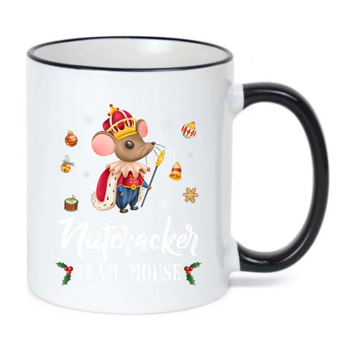 Team Mouse Nutcracker Christmas Dance Funny Soldier Black Color Changing Mug