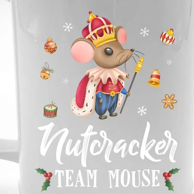 Team Mouse Nutcracker Christmas Dance Funny Soldier Front & Back Beer Stein