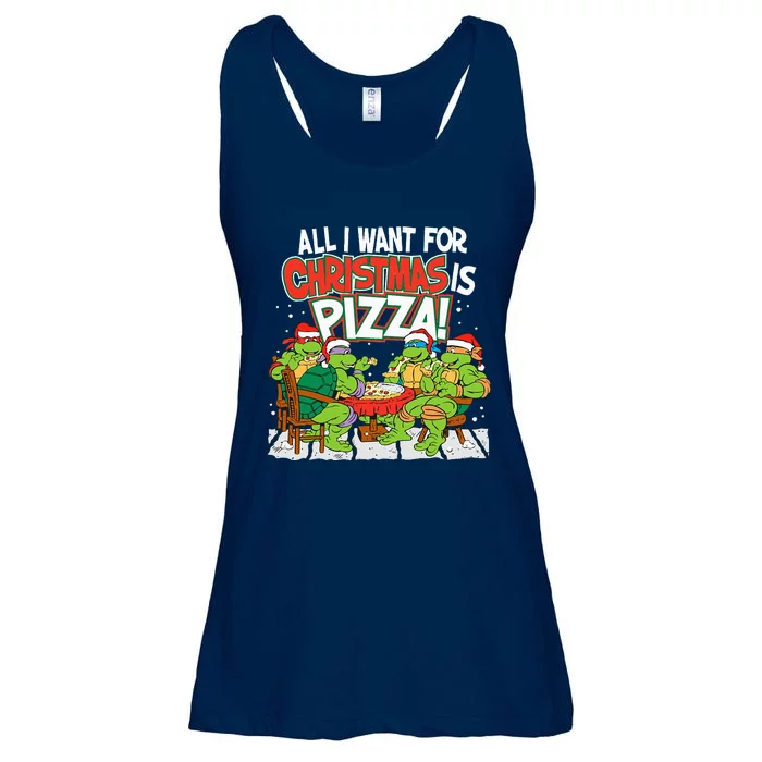 T.E.E.N.A.G.E Mutant Ninja Turtles Pizza For Christmas Ladies Essential Flowy Tank