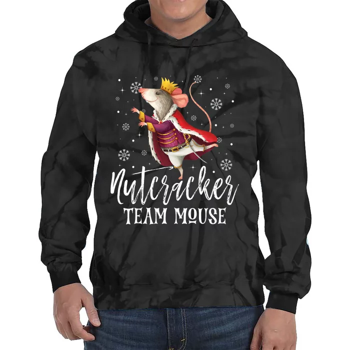 Team Mouse Nutcracker Christmas Dance Funny Soldier Tie Dye Hoodie