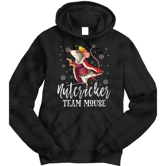 Team Mouse Nutcracker Christmas Dance Funny Soldier Tie Dye Hoodie