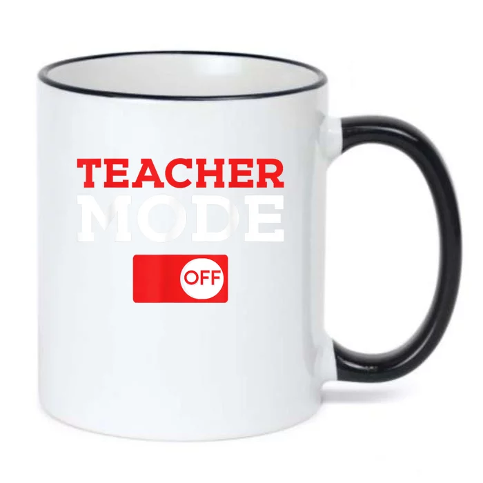 Teacher Mode Off Happy Last Day Of School Summer Break Black Color Changing Mug