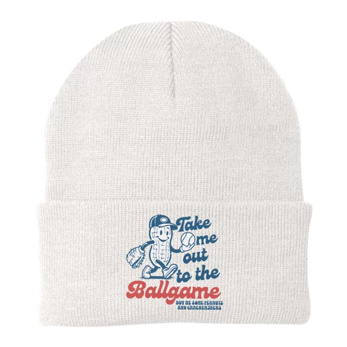 Take Me Out To The Ball Game Funny Baseball Knit Cap Winter Beanie