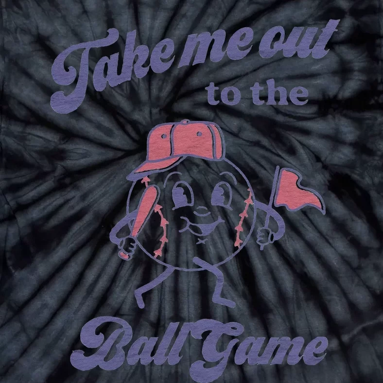 Take Me Out To The Ball Game Baseball Softball Sweat Tie-Dye T-Shirt