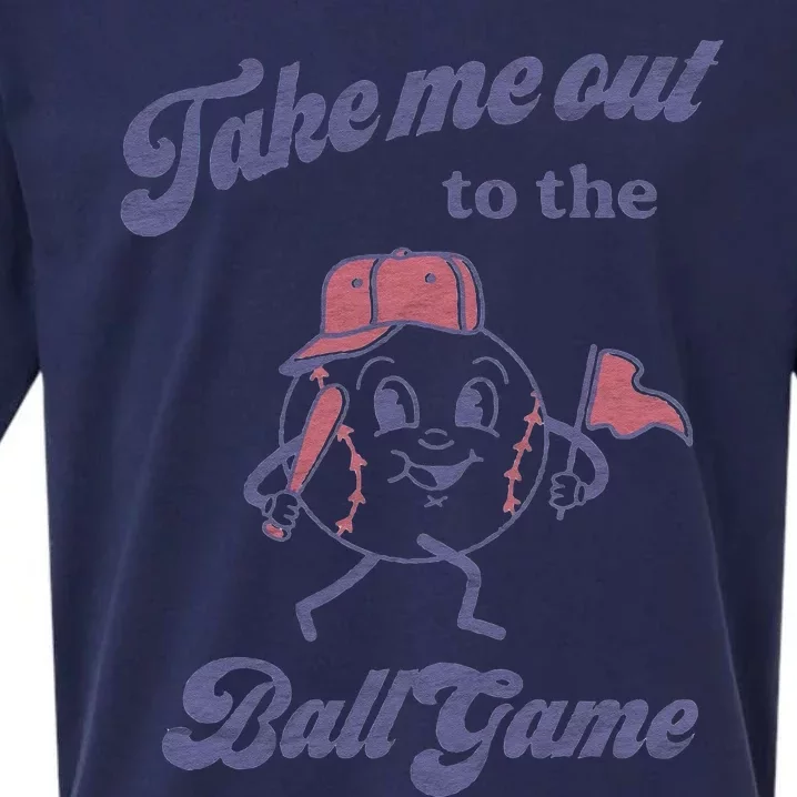 Take Me Out To The Ball Game Baseball Softball Sweat Sueded Cloud Jersey T-Shirt