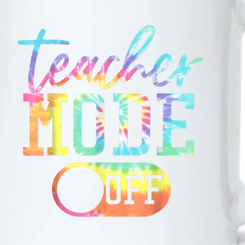 Teacher Mode Off Tie Dye Last Day Of School Summer Black Color Changing Mug