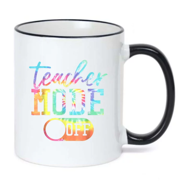 Teacher Mode Off Tie Dye Last Day Of School Summer Black Color Changing Mug