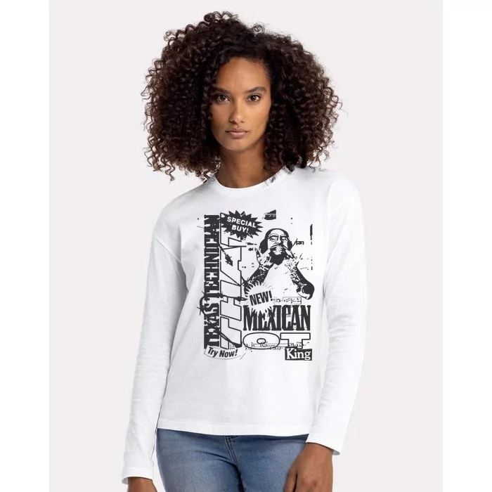 That Mexican Outta Texas Special Buy Womens Cotton Relaxed Long Sleeve T-Shirt