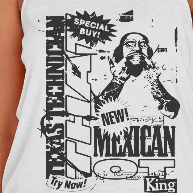 That Mexican Outta Texas Special Buy Women's Knotted Racerback Tank