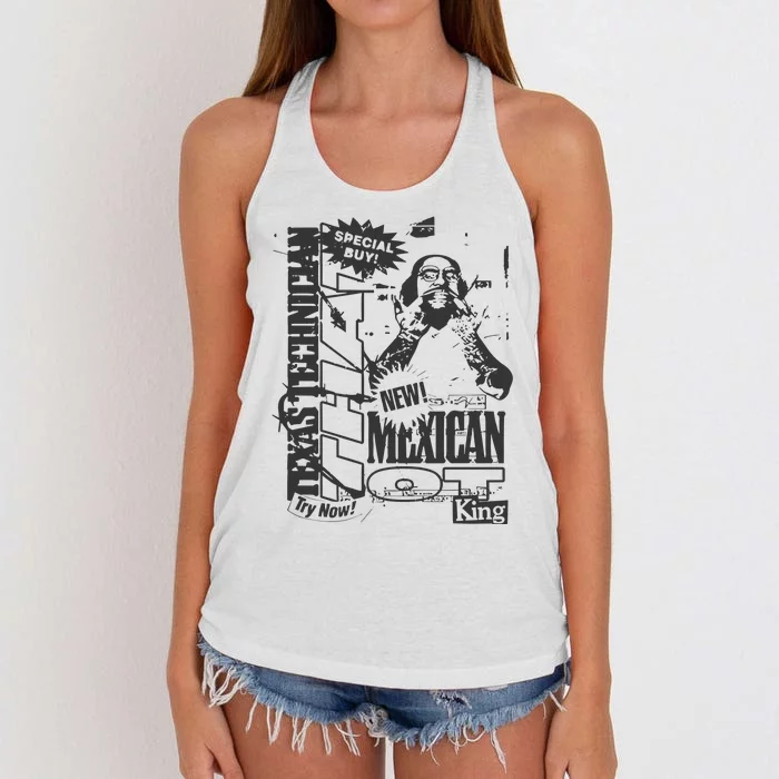 That Mexican Outta Texas Special Buy Women's Knotted Racerback Tank