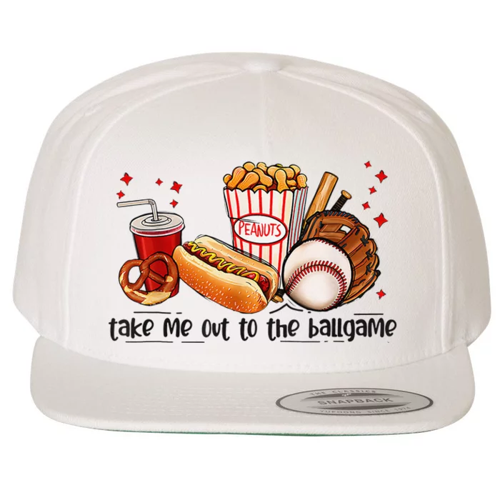 Take Me Out To The Ball Game Baseball Player Fans Lover Wool Snapback Cap