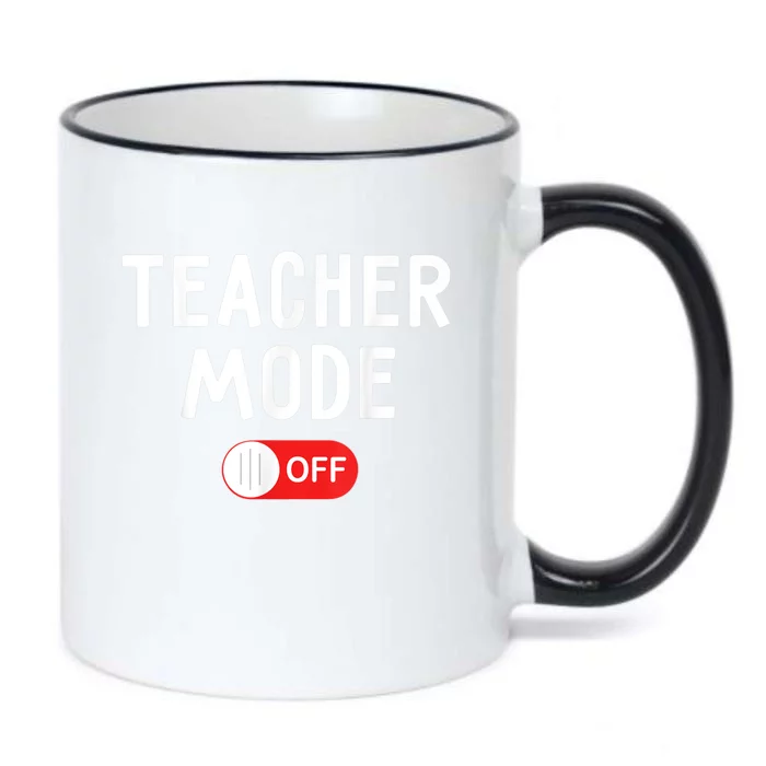 Teacher Mode Off Last Day Of School Teacher Summer Vacation Black Color Changing Mug