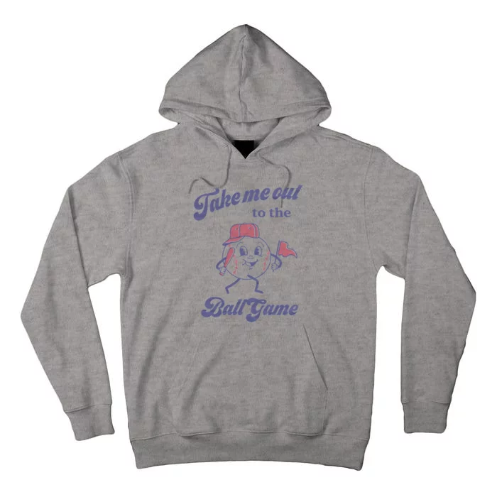 Take Me Out To The Ball Game Baseball Softball Tall Hoodie