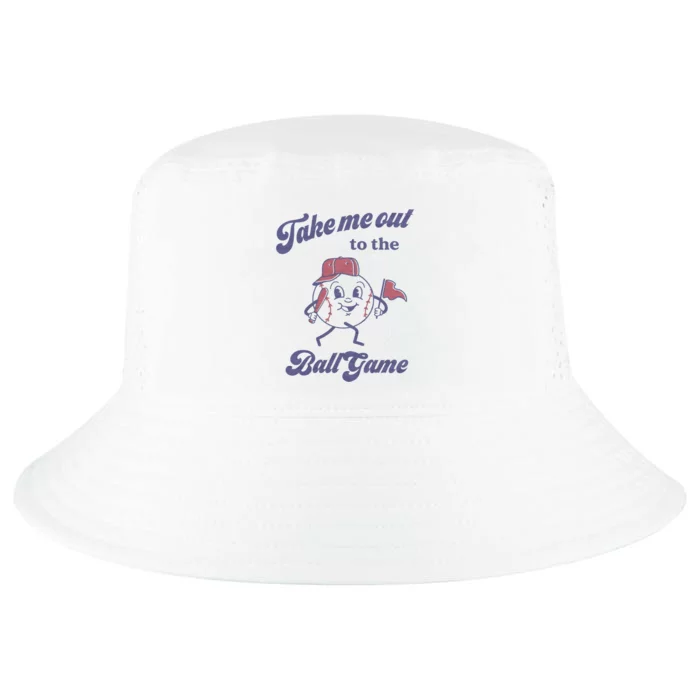 Take Me Out To The Ball Game Baseball Softball Cool Comfort Performance Bucket Hat