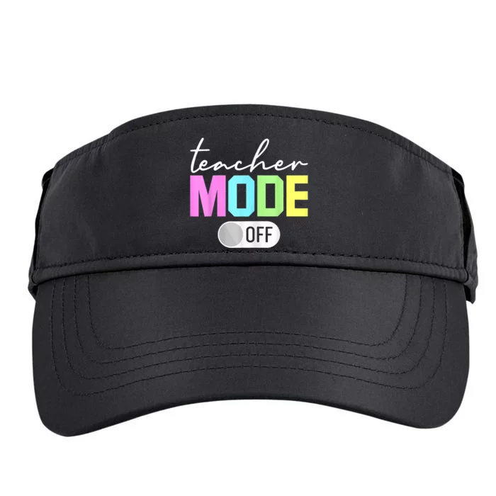 Teacher Mode Off End Of The Year Hello Summer Funny Adult Drive Performance Visor