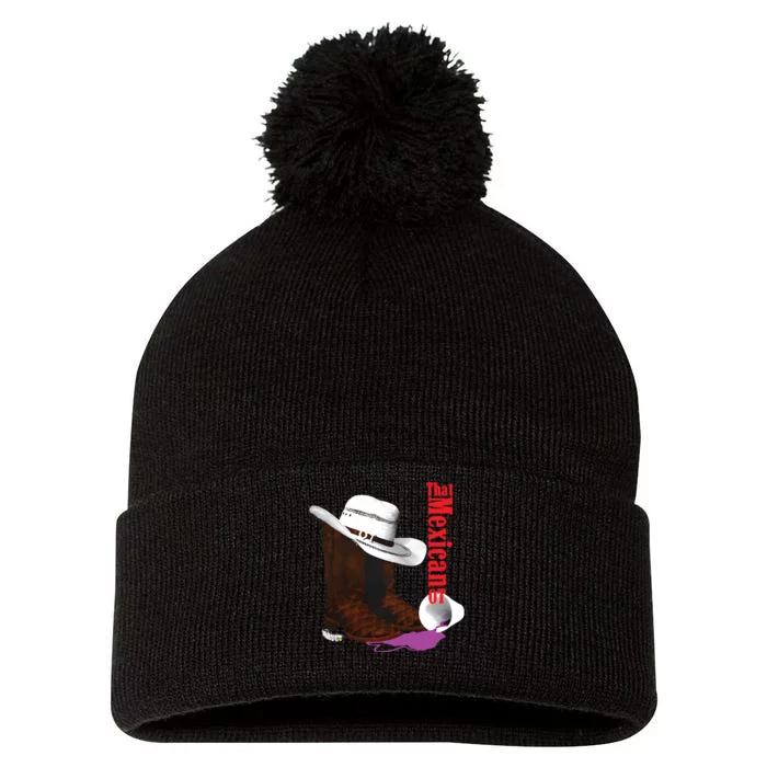 That Mexican Ot Cowboy Pom Pom 12in Knit Beanie