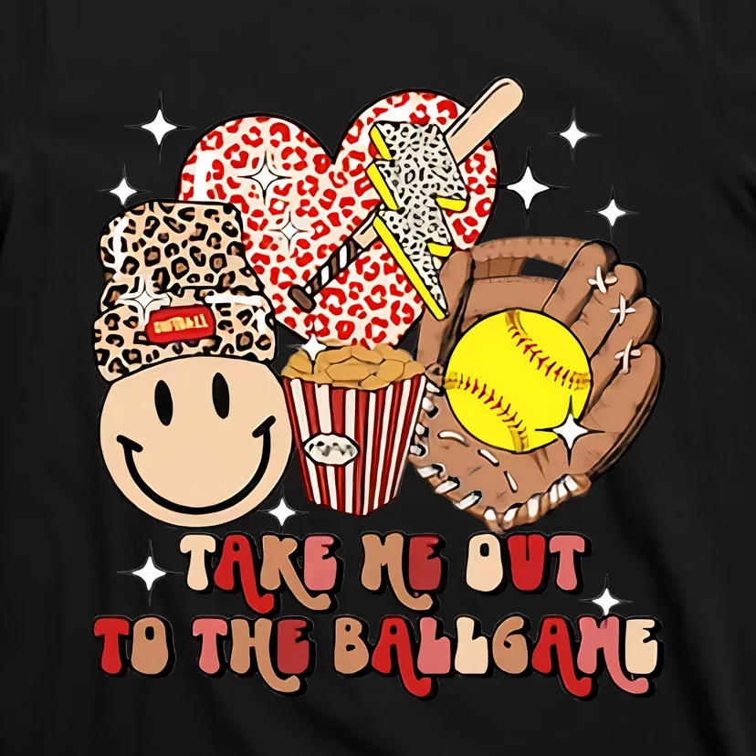 Take Me Out To The Ballgame Game Day Football Season Football Team T-Shirt