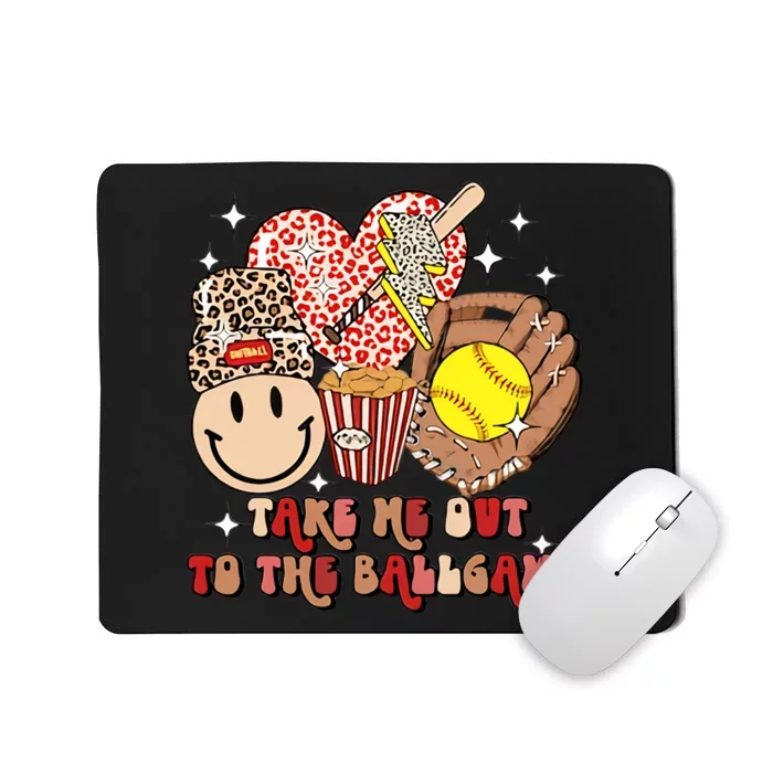 Take Me Out To The Ballgame Game Day Football Season Football Team Mousepad