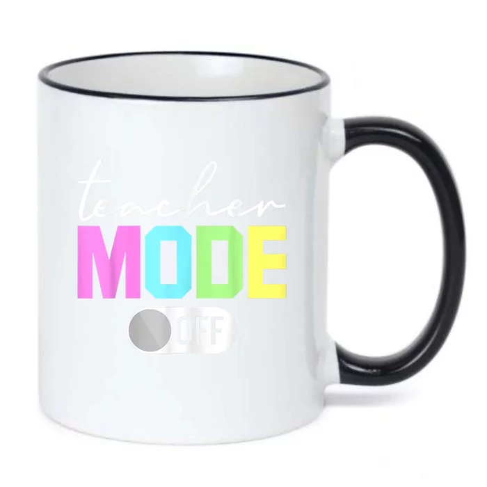 Teacher Mode Off End Of The Year Hello Summer Funny Black Color Changing Mug