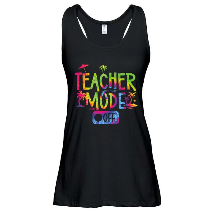 Teacher Mode Off Happy Last Day Of School Summer Break Funny Ladies Essential Flowy Tank