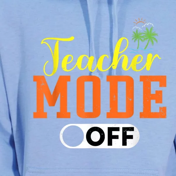 Teacher Mode Off Happy Last Day Of School Retro Summer Break Unisex Surf Hoodie