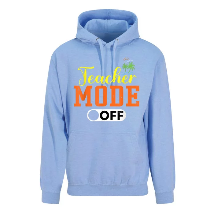 Teacher Mode Off Happy Last Day Of School Retro Summer Break Unisex Surf Hoodie