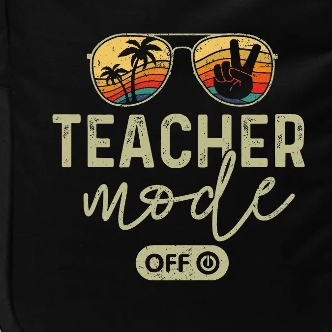 Teacher Mode Off Sunglasses Retro Sunset Summer Vacation Impact Tech Backpack