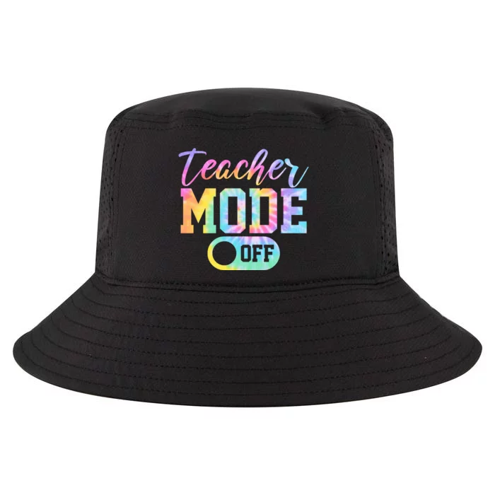 Teacher Mode Off Colorful Retro Cool Comfort Performance Bucket Hat