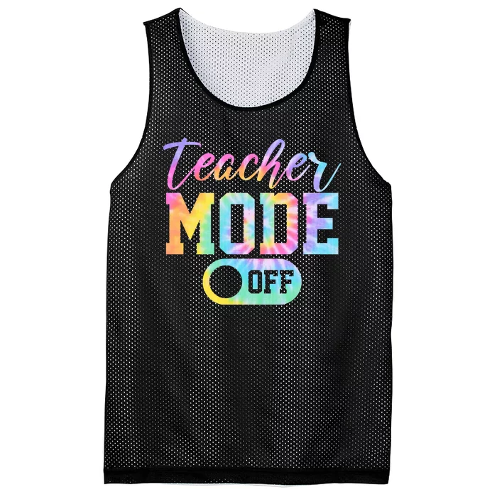 Teacher Mode Off Colorful Retro Mesh Reversible Basketball Jersey Tank