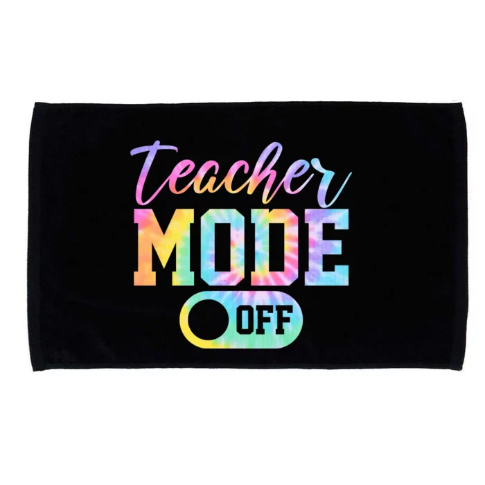 Teacher Mode Off Colorful Retro Microfiber Hand Towel