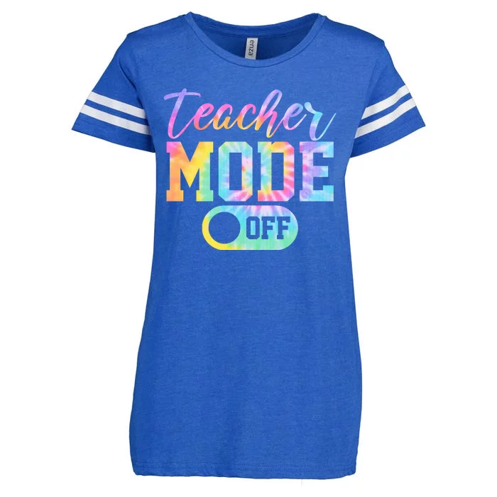 Teacher Mode Off Colorful Retro Enza Ladies Jersey Football T-Shirt