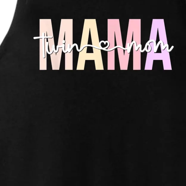 Twin Mom Of Twins Twin Mama Of Twins Twin Mother Ladies Tri-Blend Wicking Tank