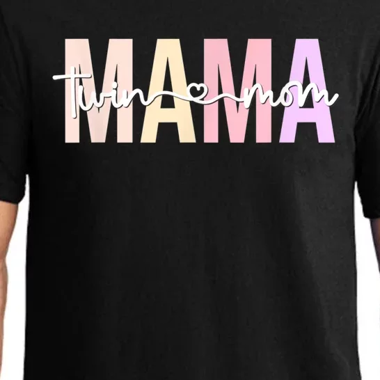 Twin Mom Of Twins Twin Mama Of Twins Twin Mother Pajama Set