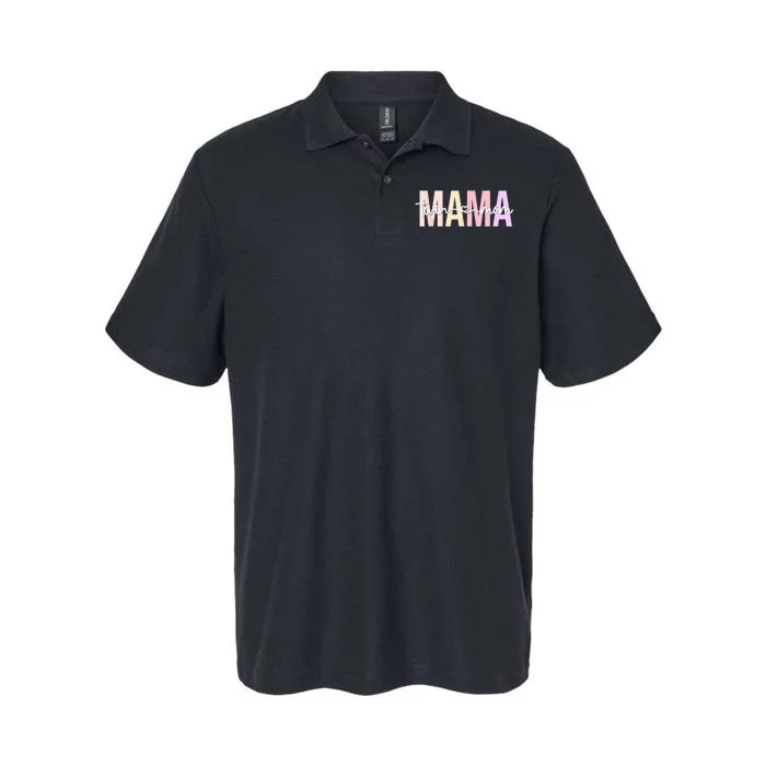 Twin Mom Of Twins Twin Mama Of Twins Twin Mother Softstyle Adult Sport Polo