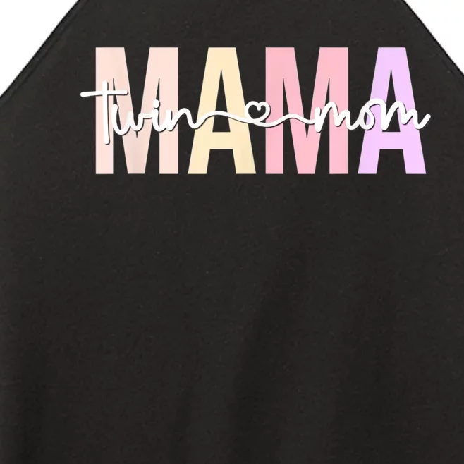 Twin Mom Of Twins Twin Mama Of Twins Twin Mother Women’s Perfect Tri Rocker Tank