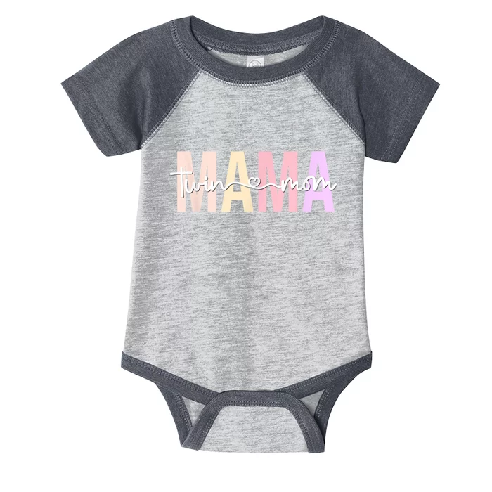 Twin Mom Of Twins Twin Mama Of Twins Twin Mother Infant Baby Jersey Bodysuit