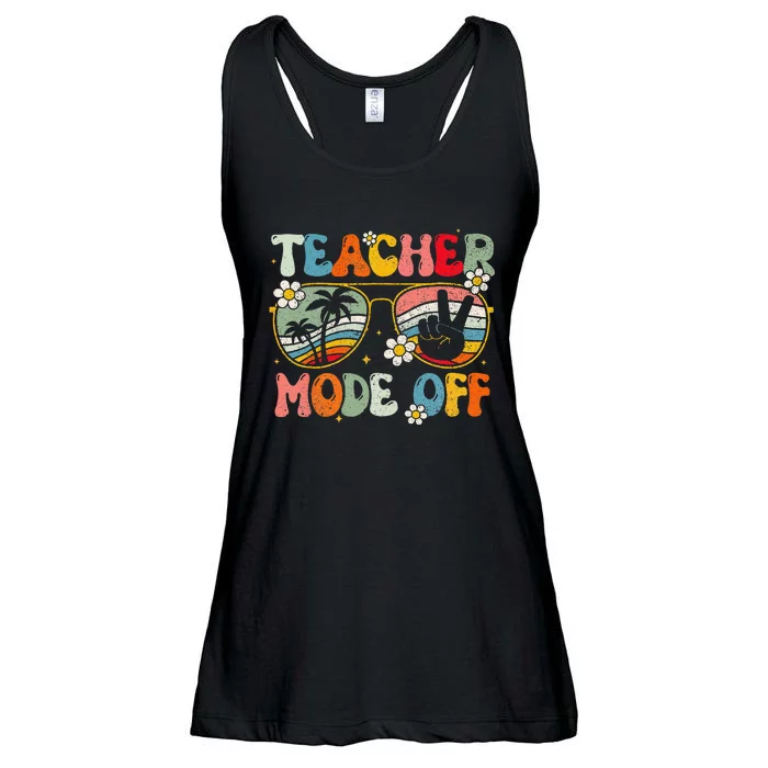 Teacher Mode Off Happy Last Day Of School Summer Break Ladies Essential Flowy Tank