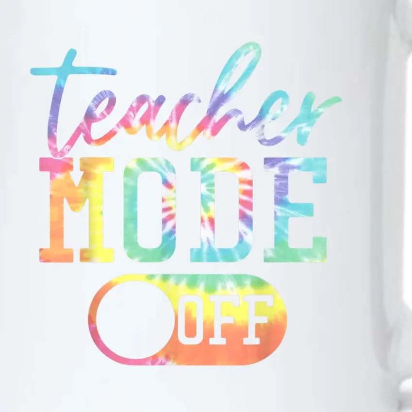 Teacher Mode Off Tie Dye Last Day Of School Teacher Summer Black Color Changing Mug