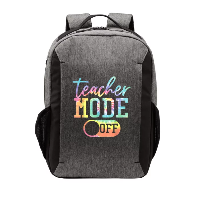 Teacher Mode Off Tie Dye Last Day Of School Teacher Summer Vector Backpack