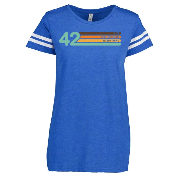 The Meaning Of Life 42 Enza Ladies Jersey Football T-Shirt