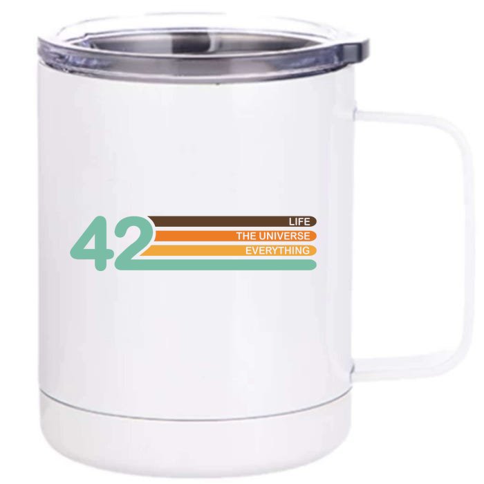 The Meaning Of Life 42 Front & Back 12oz Stainless Steel Tumbler Cup