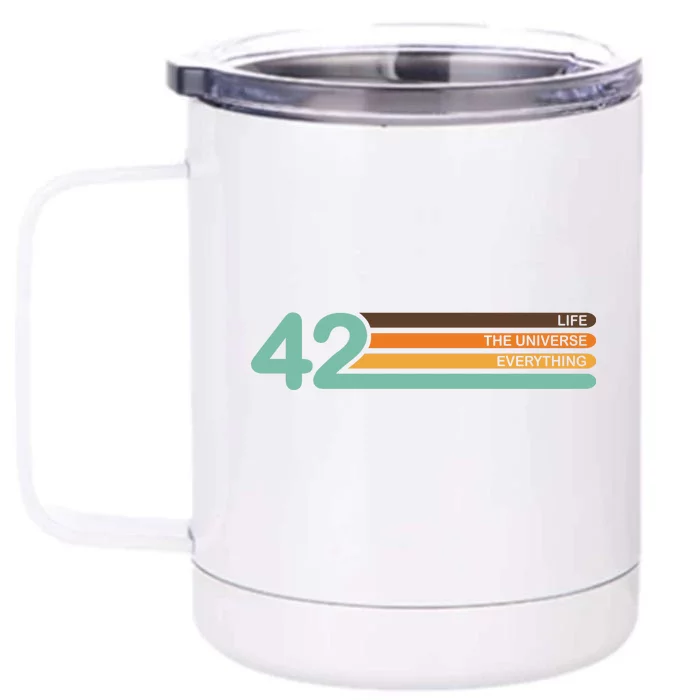 The Meaning Of Life 42 Front & Back 12oz Stainless Steel Tumbler Cup