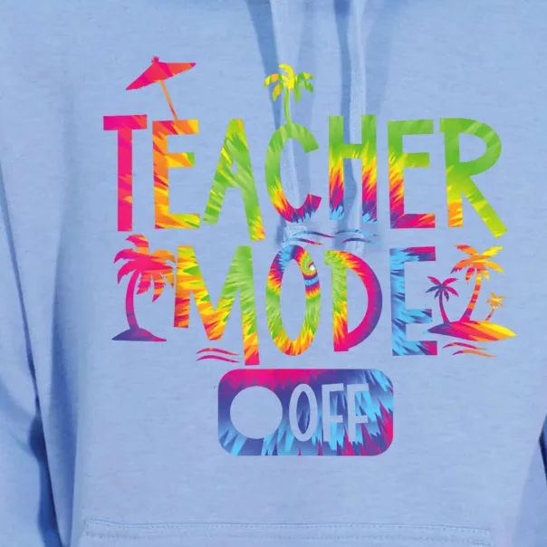 Teacher Mode Off Happy Last Day Of School Summer Break Funny Unisex Surf Hoodie