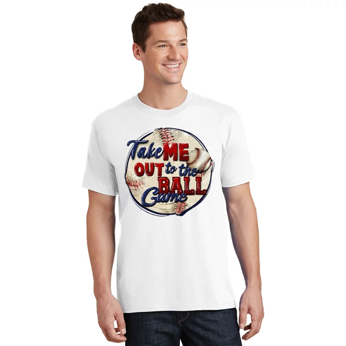 Take Me Out To The Ball Game Baseball Game Day Sport T-Shirt